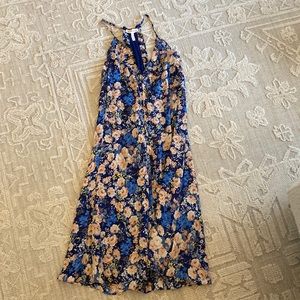 Rebecca Taylor Blue Floral Mini Dress
